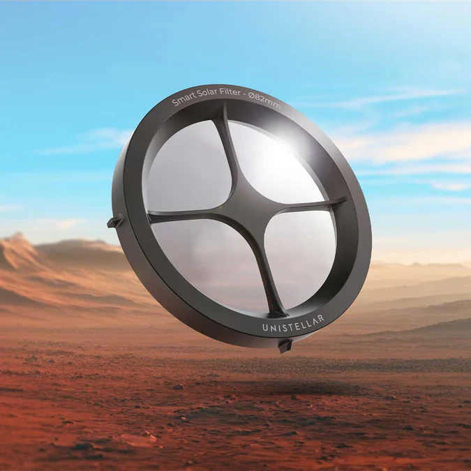 Slnečné škvrny a slnečná aktivita cez Unistellar Smart Solar Filter