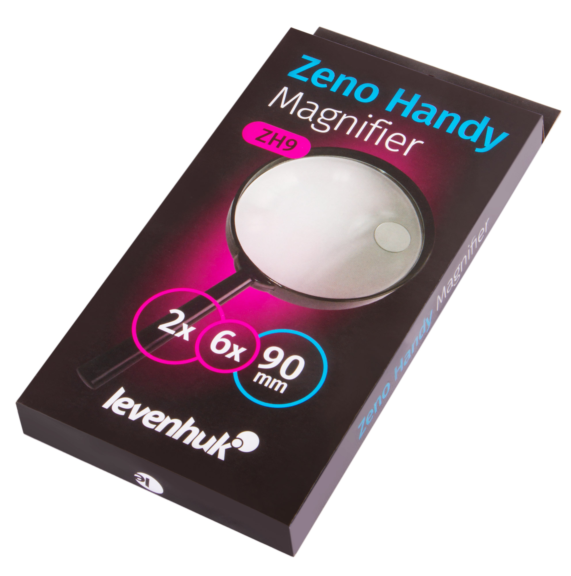 Loupe De Poche Pliable Levenhuk Zeno Gem M9 - Grossissement 30x, Lentille 21 Mm - Avec éclairage LED - Boîtier De Protection Inclus