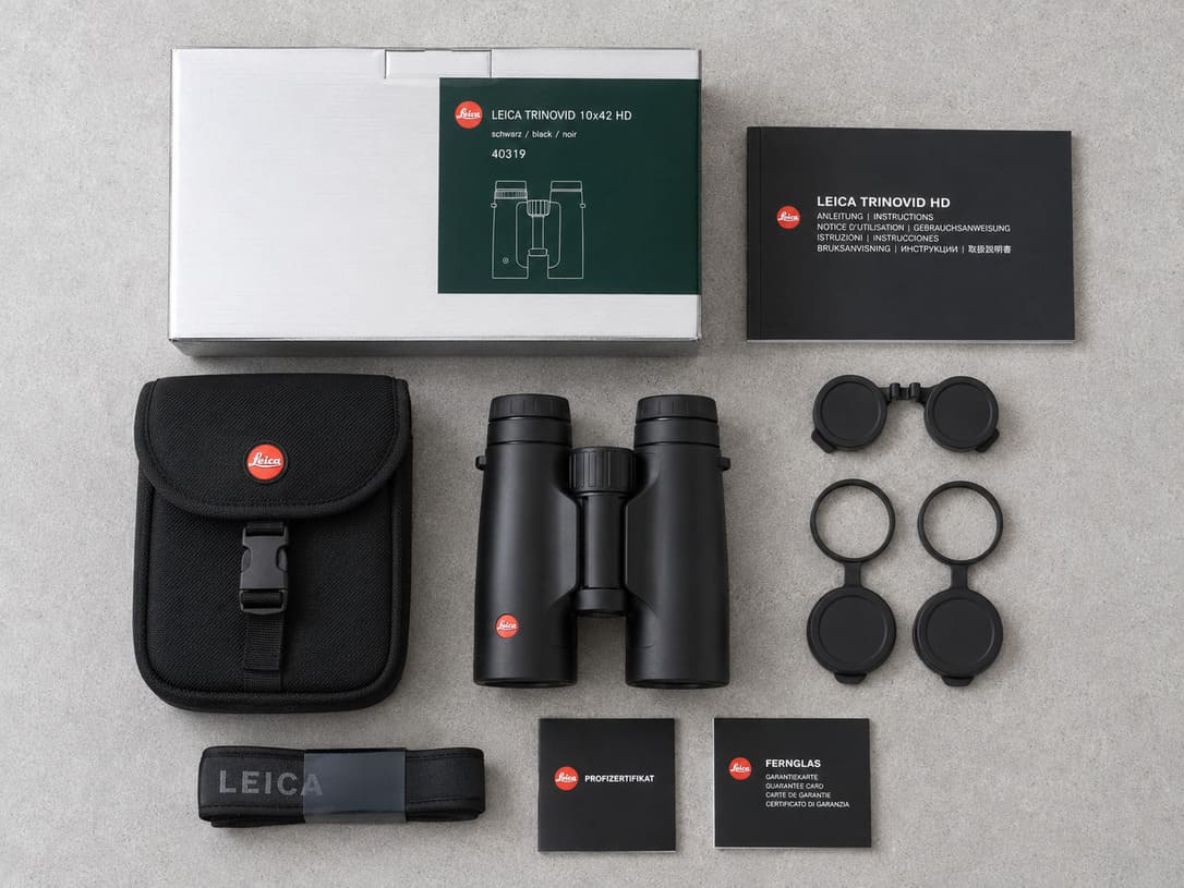 Obsah balenia Leica Trinovid 10x42 HD