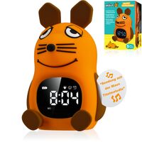 Nemôžete sa nabažiť roztomilých postavičiek z filmu "Sendung mit der Maus"? Potom si zamilujete svetelný budík TheMouse pre deti. Usmievavá myšk