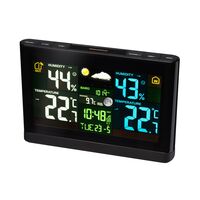 BRESSER rádiom riadená meteorologická stanica Meteo THBM Farba čierna