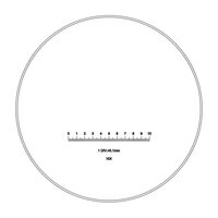 Motic Mikrometerstrichplatte Strichplatte, 100/10mm, Ø 23 mm (SMZ-140)