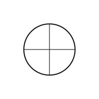 Motic Mikrometerstrichplatte , Strichplatte Fadenkreuz (Ø25mm)