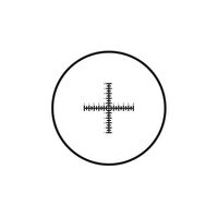 Motic Mikrometerstrichplatte Strichplatte Fadenkreuz mit doppelter Skalierung (10mm in 100 Teilen), (Ø25mm)