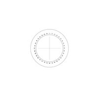 Motic Mikrometerstrichplatte Strichplatte Winkelmesser 360°/1°, Fadenkreuz, Ø23mm (SMZ-140)