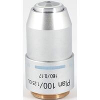 Motic Objektiv PL, plan, achro, 100x/1.25, S , Oil, w.d. 0.15 mm (RedLine200)