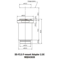 Nikon Kamera-Adapter DS-F2.5 F-Mount Adapter 2.5x DS Serie
