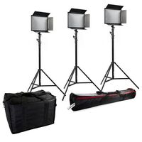 LED sada BRESSER SH-1200 (3× LED + 3× statív)