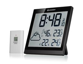 LCD nástenné hodiny BRESSER ClimaTemp JC – s počasím