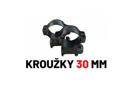 Oceľové montážne krúžky na Weaver 30 mm pre puškohľady Stellar, Alpex, DS35 a Ares