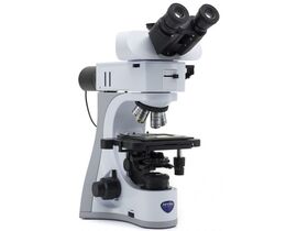 Optika Mikroskop B-510METR, metalografický, dopadajúce aj prechádzajúce svetlo, trinokulárny, IOS W-PLAN MET, 50×–500×, EU verzia