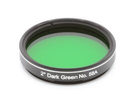 EXPLORE SCIENTIFIC Filter 2" Dark Green No.58A