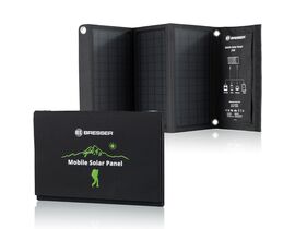 Prenosná solárna nabíjačka BRESSER 21 W – USB a DC
