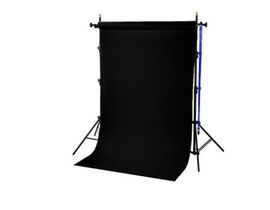 Pozadie BRESSER BR-TP240 – 240 cm + papierová rola 1,35×11 m čierna