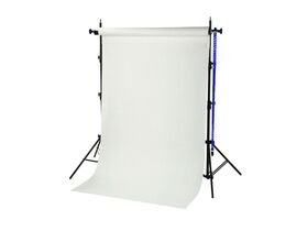 Systém pozadia BRESSER BR-TP240 240 cm + papierová rolka 1,35 × 11 m – arkticky biela