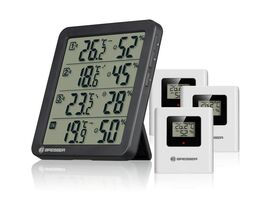 Termo-hygrometer BRESSER Quadro NV – čierny