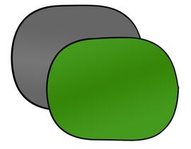 Falt-pozadie BRESSER BR-3 180 × 240 cm – sivé/zelené