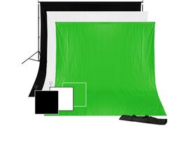 Pozadie BRESSER BR-BGS1 Set 1 Greenscreen/čierne/biele