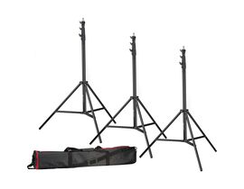 Sada 3× statív BRESSER BR-TP280 PRO-1 (280 cm) + taška