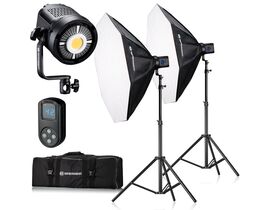 LED Sada BRESSER BR-80SL COB 80 W Dual Kit so softboxmi