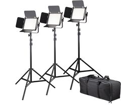 LED plošné svetlá BRESSER BR-600MB Triple Kit