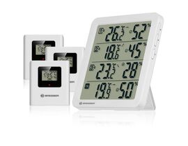 Termo-hygrometer BRESSER Quadro NV – biely