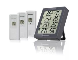 BRESSER Thermo-Hygrometer Quadro with 4 Independent Measuring Details