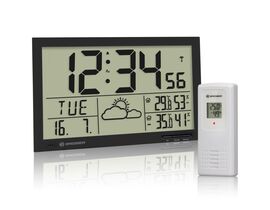 Nástenné hodiny BRESSER MyTime Jumbo LCD – s počasím