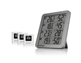 Termo-hygrometer BRESSER Quadro NV – sivý
