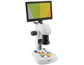 Optika Mikroskop SFX-85V, digitálny zoom, 9" monitor, 8×–54×, LED, dopadajúce a prechádzajúce svetlo