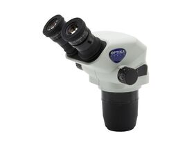 Optika Stereohlava SZO-B, binokulárna, 6,7×–45×, pracovná vzdialenosť 110 mm, Ø23 mm, click stop