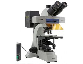 Optika Mikroskop B-510FL, trinokulárny, fluorescenčný HBO, modrý a zelený filter, W-PLAN IOS, 40×–400×