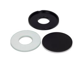 Motic Large gem plate, includes white/black and glass plate insert