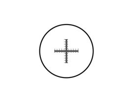 Motic Mikrometerstrichplatte Strichplatte Fadenkreuz mit doppelter Skalierung (10mm in 100 Teilen), (Ø25mm)