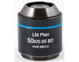 Motic Objektiv LM BD PL, CCIS, LM, plan, achro, BD, 50x/0.55, w.d.7.2mm (AE2000 MET)
