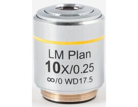 Motic Objektiv LM PL, CCIS, LM, plan, achro, 10X/0.3, w.d.17.5mm (AE2000 MET)