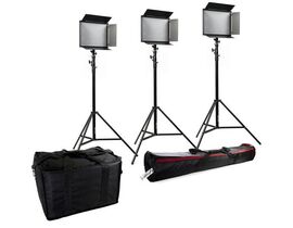 LED sada BRESSER SH-1200 (3× LED + 3× statív)