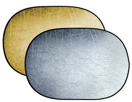 Skladací reflektor BRESSER BR-TR5 2-v-1 zlatý/strieborný 120 × 180 cm