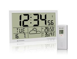 Nástenné hodiny BRESSER MyTime Jumbo LCD – s počasím