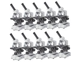 Mikroskopická sada BRESSER Erudit DLX 40–600× – 10 ks