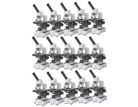 Bresser Erudit DLX 40x-600x Mikroskop (Sada 15 ks pre školy)