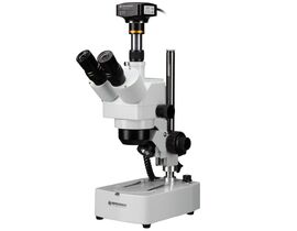 Stereomikroskop BRESSER Advance ICD 10–160× Zoom + MikroCamII 9 MP 4K 1"