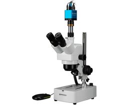 Stereomikroskop BRESSER Advance ICD 10–160× Zoom + MikroCam MINI Full HD HDMI