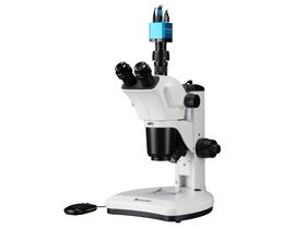 Stereomikroskop BRESSER Science ETD-301 7–63× Trino Zoom + MikroCam MINI Full HD HDMI
