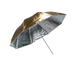 Reflexný dáždnik BRESSER SM-21 – strieborný/zlatý 110 cm