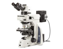 Euromex DX.2053-PLPOLRi Delphi-X Observer Trinokulárny polarizačný mikroskop s nekonečnými bezpätkovými plán objektívmi PLPOLi, otočným stolíkom, prechádzajúcim a dopadajúcim osvetlením