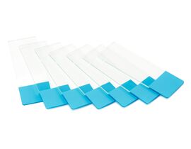 Euromex PB.5157-B Podložné sklíčka 76 x 26 mm s matným modrým poľom, 50 ks