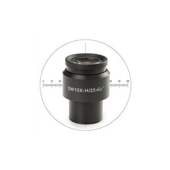 Euromex merací okulár 10x/25 mm SWF, mikrometer, kríž, Ø 30 mm, DX.6010-CM (Delphi-X)
