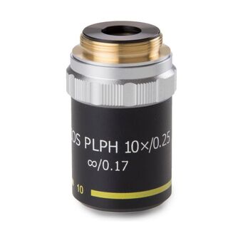 Euromex Objektiv 10x/0,25 plán, fáza, nekonečno, BB.7710 (BioBlue.lab)