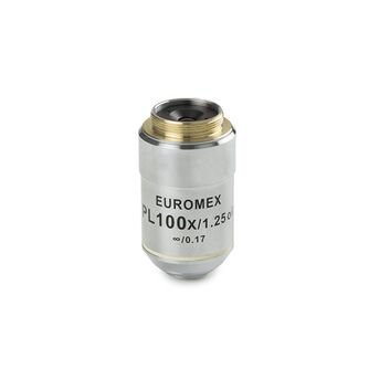Objektív Euromex AE.3114, S100x/1,25, š. 0,18 mm, PL IOS nekonečno, plochý (Oxion)